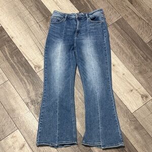 Elegant Blue Flare Jeans for Women